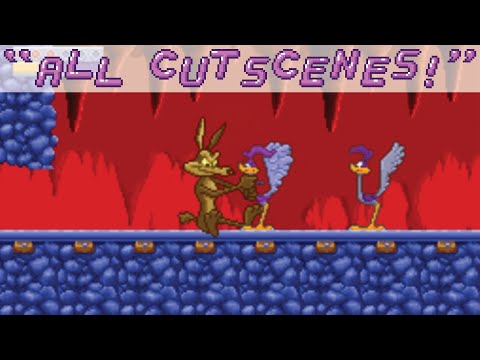 Road Runneru0027s Death Valley Rally All Cutscenes Intros u0026 Ending - 75 Lives Cheat Code - SNES