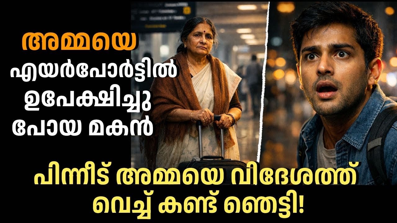 അമ്മയെ എയർപോർട്ടിൽ ഉപേക്ഷിച്ചു പോയ മകൻ പിന്നീട് വിദേശത്തു വെച്ച് അമ്മയെ മറ്റൊരാളോടൊപ്പം കണ്ട് ഞെട്ടി