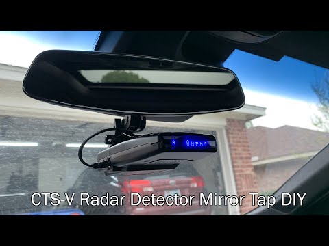 2016+ Cadillac CTS-V Radar Detector Mirror Mount and Tap Install