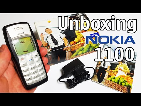 Nokia 1100 Unboxing 4K with all original accessories RH-18 review