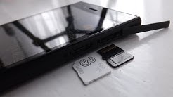 How to insert the SIM & MicroSD into the BlackBerry Z3 - Durasi: 1.29. 