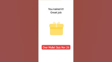 Over Wallet today quiz answer: Nov 26 🌐 Over Wallet airdrop