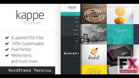 Preview Kappe - Full Screen Portfolio and Blog WP Theme TFor