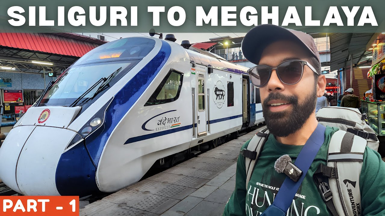 Finally Going To MEGHALAYA | Siliguri To Shillong Vande Bharat Train | Staying At Super Cheap Hostel
