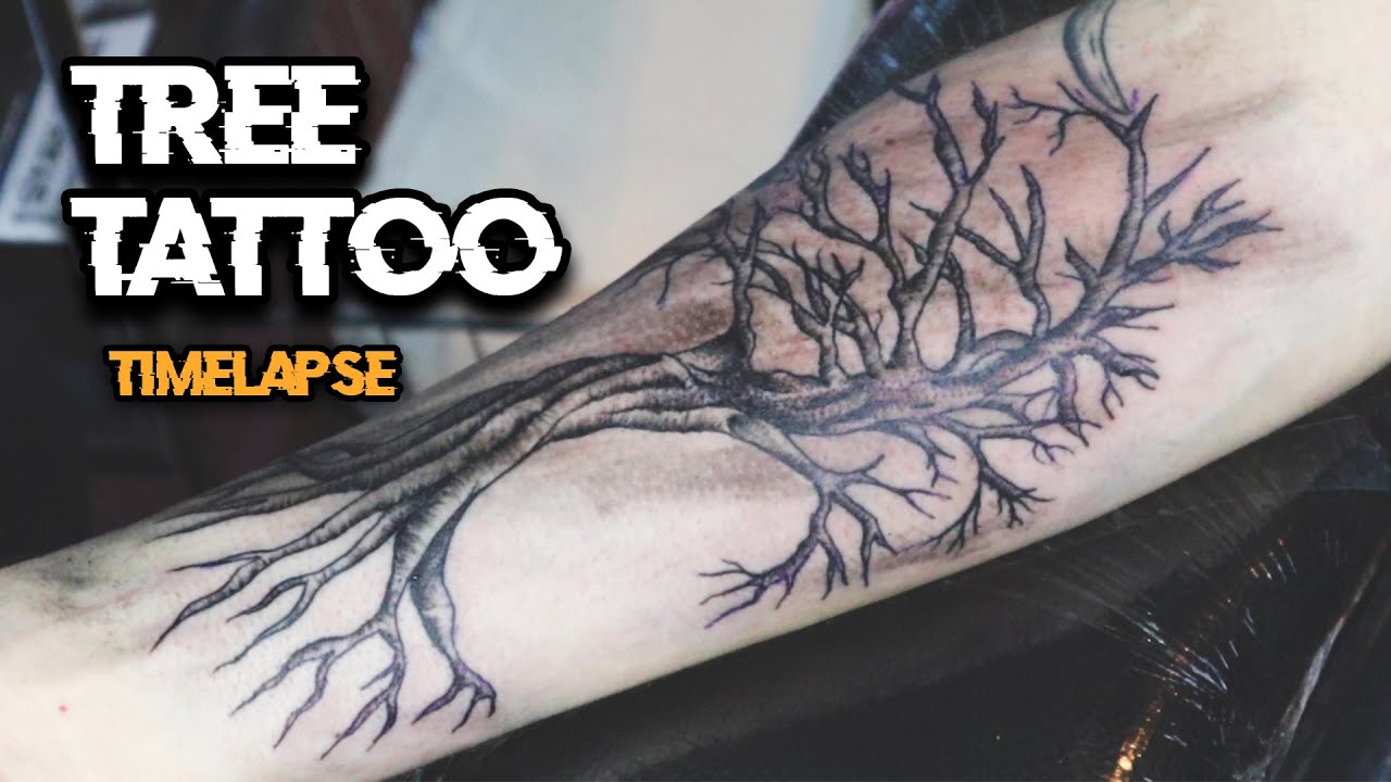 Twisted tree with a clock in it Done by Nathan at South Texas Tattoos in  Aransas Pass Texas  rtattoos