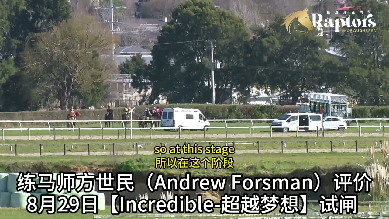 新西兰著名练马师方世民（Andrew Forsman 对 【Incredible 超越梦想】8月29日的试闸报告