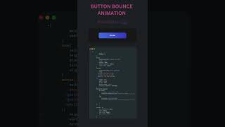 Button Bounce Animation using #css and #html5 🚀#css   #100daysofcode #fullstackdevelopers #frontend