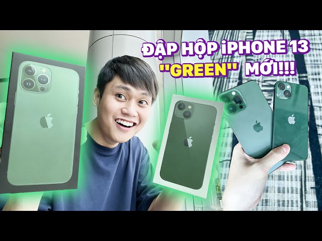 ĐẬP HỘP iPHONE 13 & iPHONE 13 PRO MAX "GREEN" MỚI!!