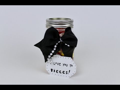 DIY Father's Day Reese's Pieces Candy Gift Jar