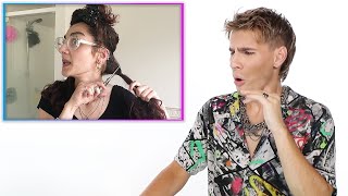 Hairdresser Reacts To Long Hair To Pixie Cut Transformations