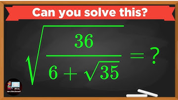 Math Problems | A Nice Square Root Algebra Problem | Mathematics Olympiad Questions and Answers