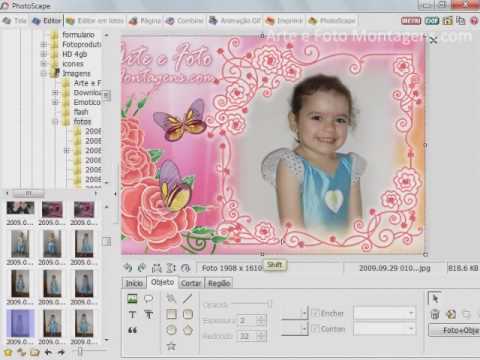 Juntar Moldura E Foto Com Photoscape Youtube