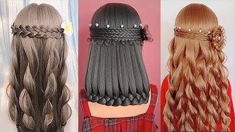 Hướng Dẫn Tết Tóc Thác Nước  Đẹp Nhất - Waterfall Braid Half Up Half Down | Easy And Cute Hairstyles