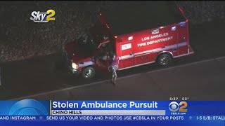 Woman Surrenders After Stealing LAFD Ambulance, Leading Police Pursuit