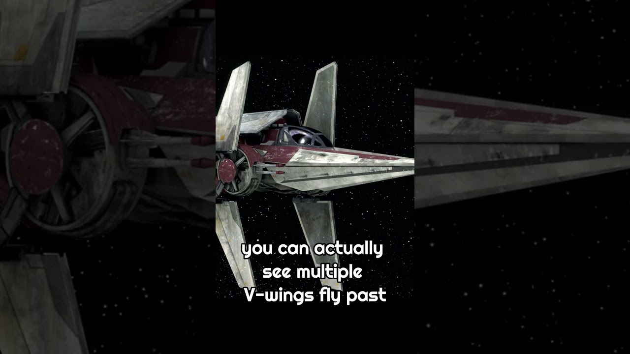 V Wings DURING the Battle of Coruscant