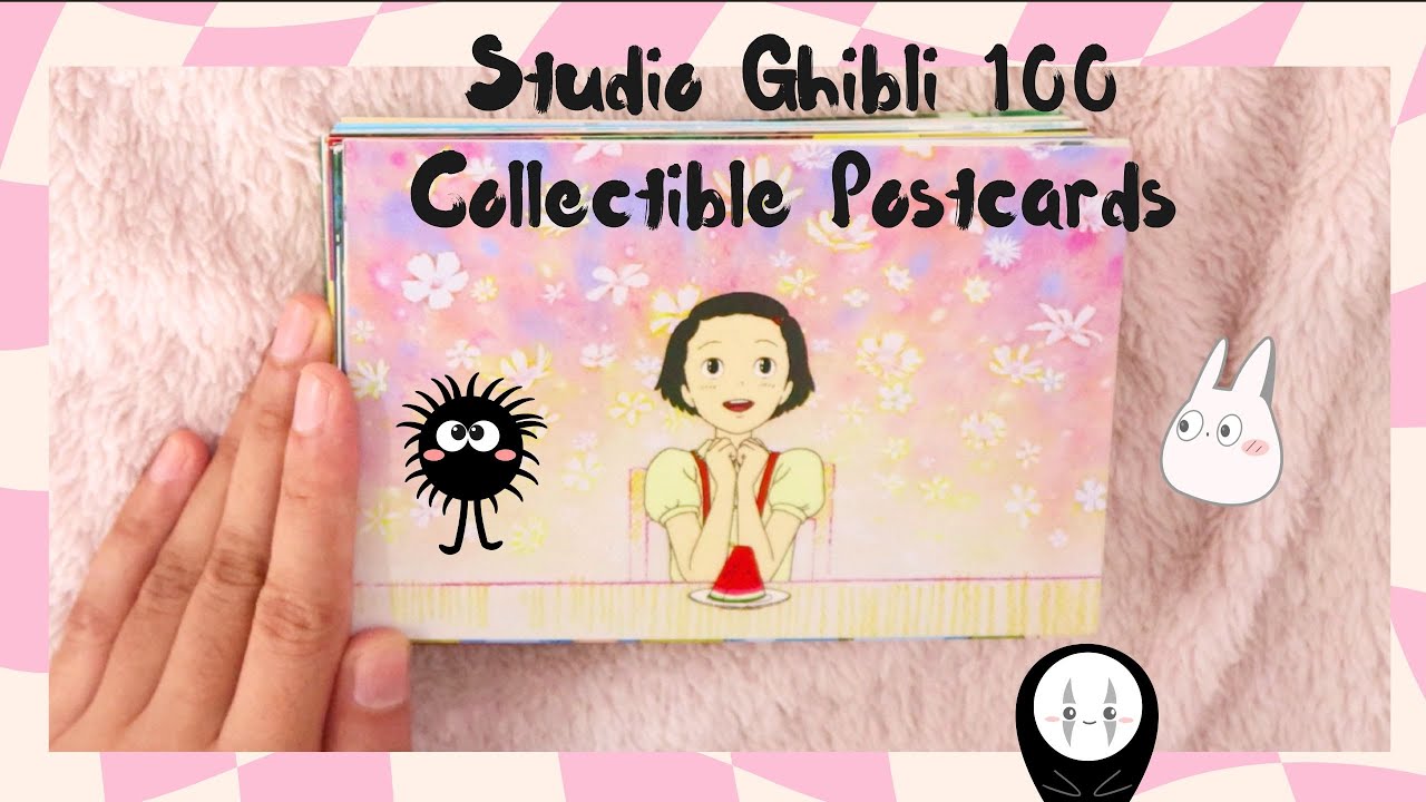 Studio Ghibli  100 Collectible Postcards unboxing + Flip Through* 