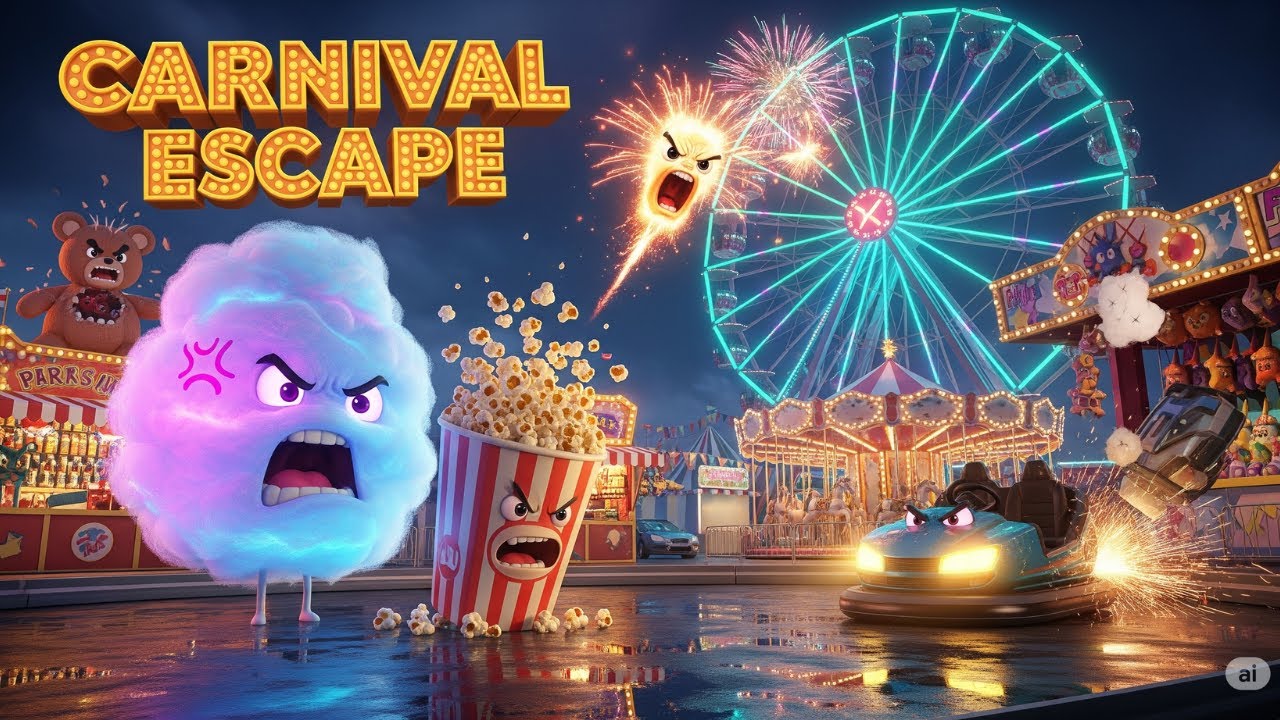🎡 Carnival Escape Mayhem XXL – Cotton Candy Revolt, Roller Coaster Rage & 13 More! 🎭🍿💥