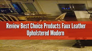 Review Best Choice Products Faux Leather Upholstered Modern Convertible Futon, Adjustable Folding So