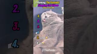 Ranking The Funniest Sleeping Cat Videos😴 #cat #cats #catvideos #shorts #funny #animals #catshorts