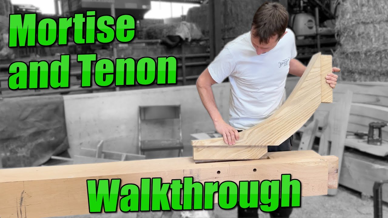 Mortise and Tenon Oak Post for Porch. Full Process Walkthrough YouTube