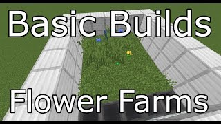 Basic Flower Farms - Minecraft 1.14 - Basic Builds