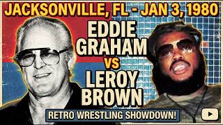 Eddie Graham vs Leroy Brown - Step by step walk through of the finish.  Listen to this finish!