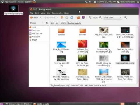 Changing the Ubuntu Login Screen using Ubuntu-Tweak
