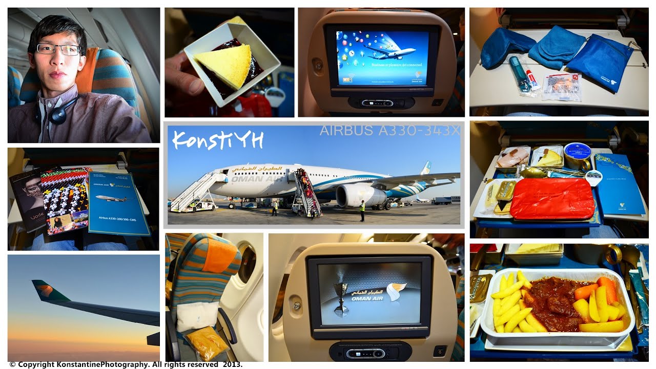 Oman Air Flight Review WY102 London to Muscat by KonstiYH YouTube