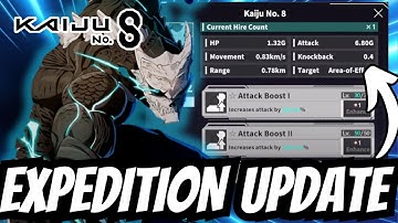 MORE UNIT UPGRADES PAST LEVEL 100! Update Expedition Guide! Kaiju No 8 The Game!