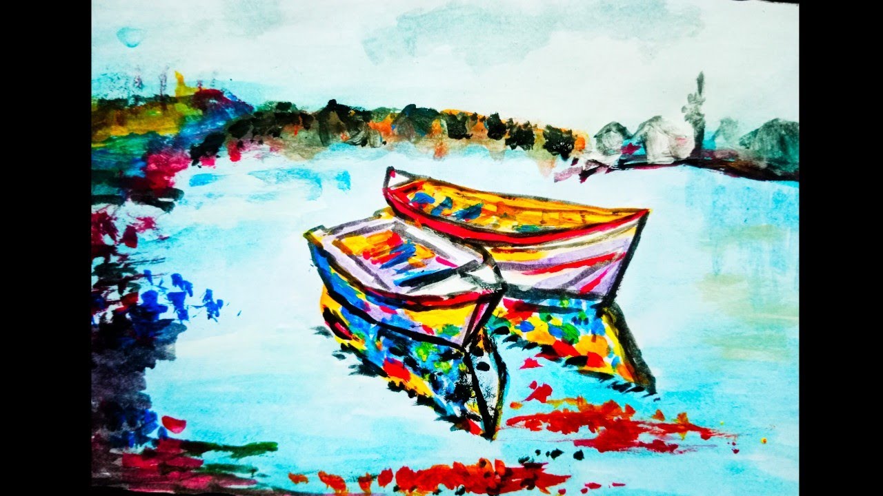 Relaxing acrylic painting 68/ Easy art / step by step /How to paint a