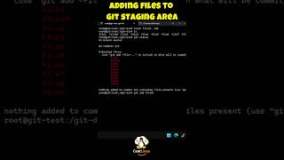 Adding files to git Staging Area