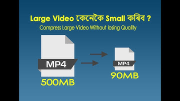 Compress Large Video without Losing Quality in Assamese II Janibor Mon