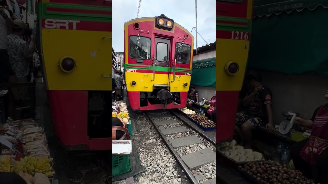 Maeklong Railway Market, near Bangkok. 