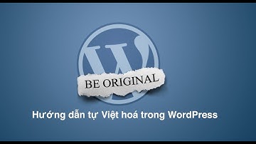 Cách tự Việt hoá trong WordPress
