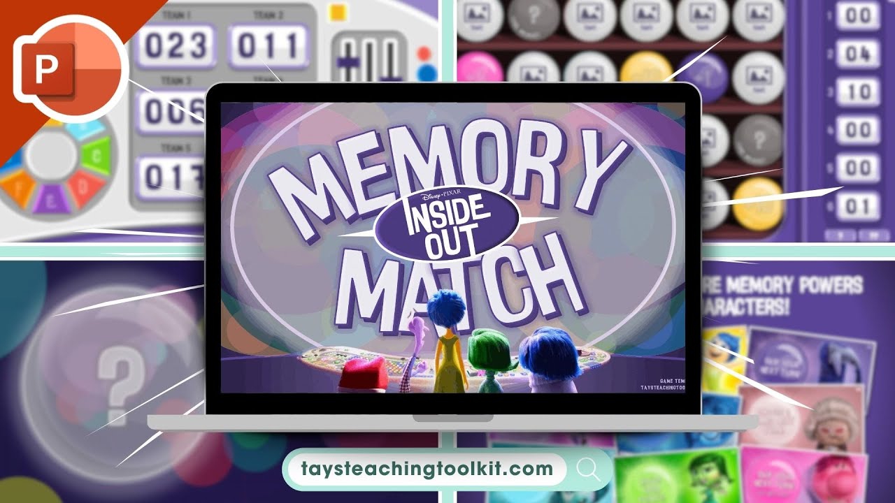 INSIDE OUT MEMORY MATCH | Free PowerPoint Game for ESL, EFL, and ...