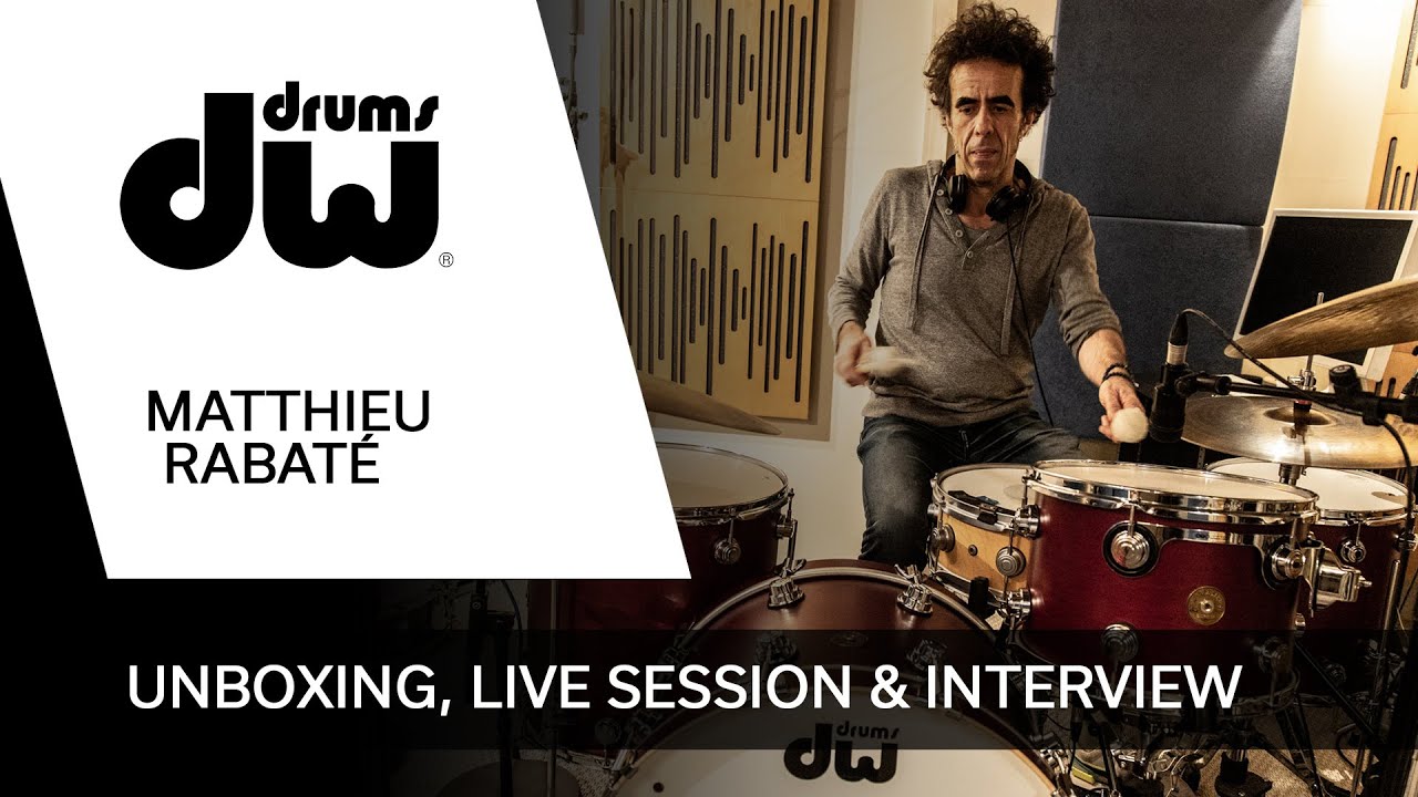 Matthieu Rabaté Unboxing DW Drums Jazz Series, Live & Interview (FRA