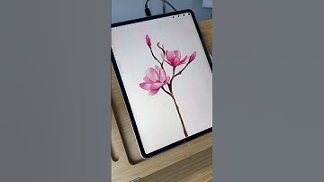 How to paint watercolor flowers in Procreate! #procreatetutorial #procreatebrushes #procreate