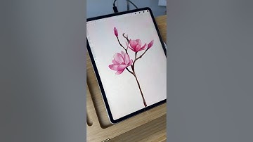 How to paint watercolor flowers in Procreate! #procreatetutorial #procreatebrushes #procreate