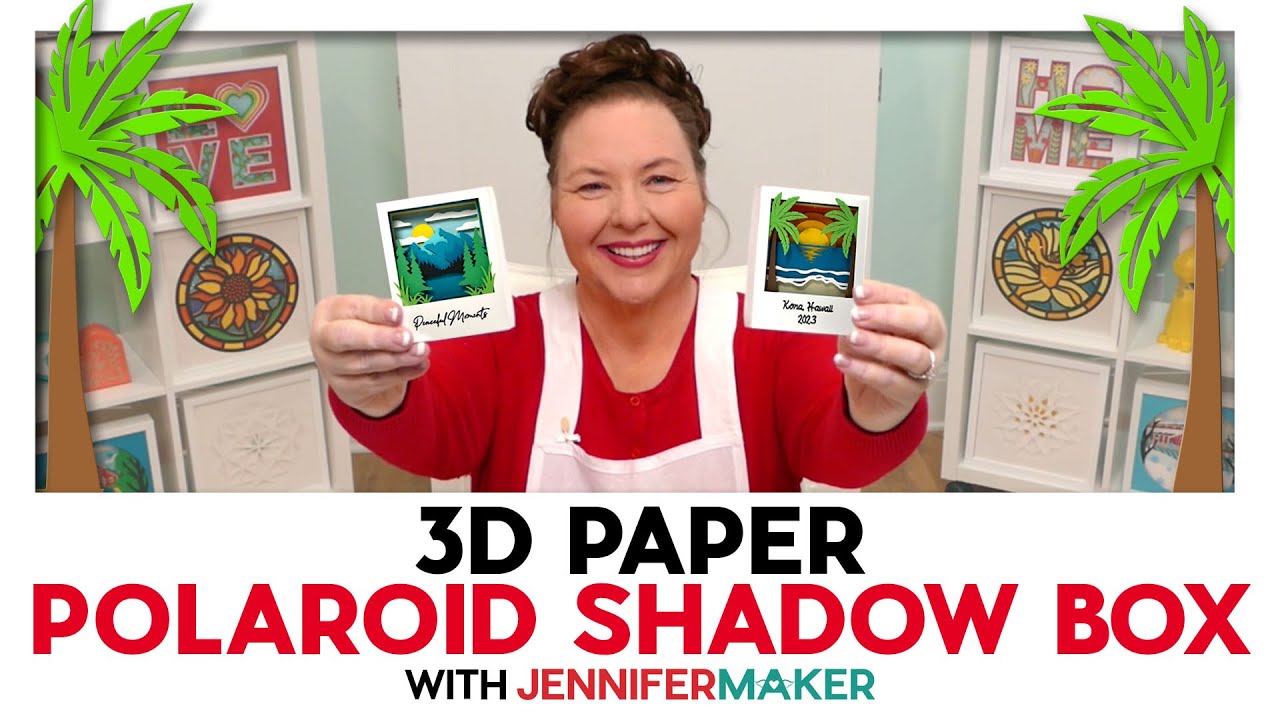 DIY 3D Paper Polaroid Shadowbox | Easy Travel Keepsake!