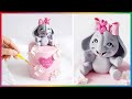 Elephant Cake｜Fondant Elephant｜Elephant Fondant Cake｜Fondant Elephant Tutorial｜Elephant Cake Topper