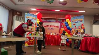 Tower building game - Kobe&#39;s 6th birthday celebration