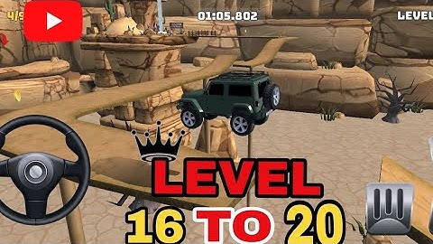 🚙 Mountain Climb 4x4 Gameplay | Level 15 to 20 Challenges 🏔️