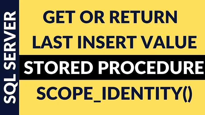 return last insert id using stored procedure scope_identity c#4.6