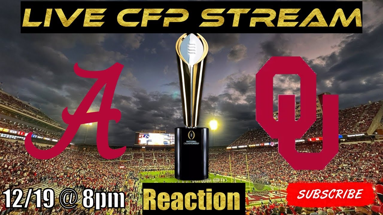 CFP 1st Round: #9 Alabama vs #8 Oklahoma Live Stream Reaction - YouTube