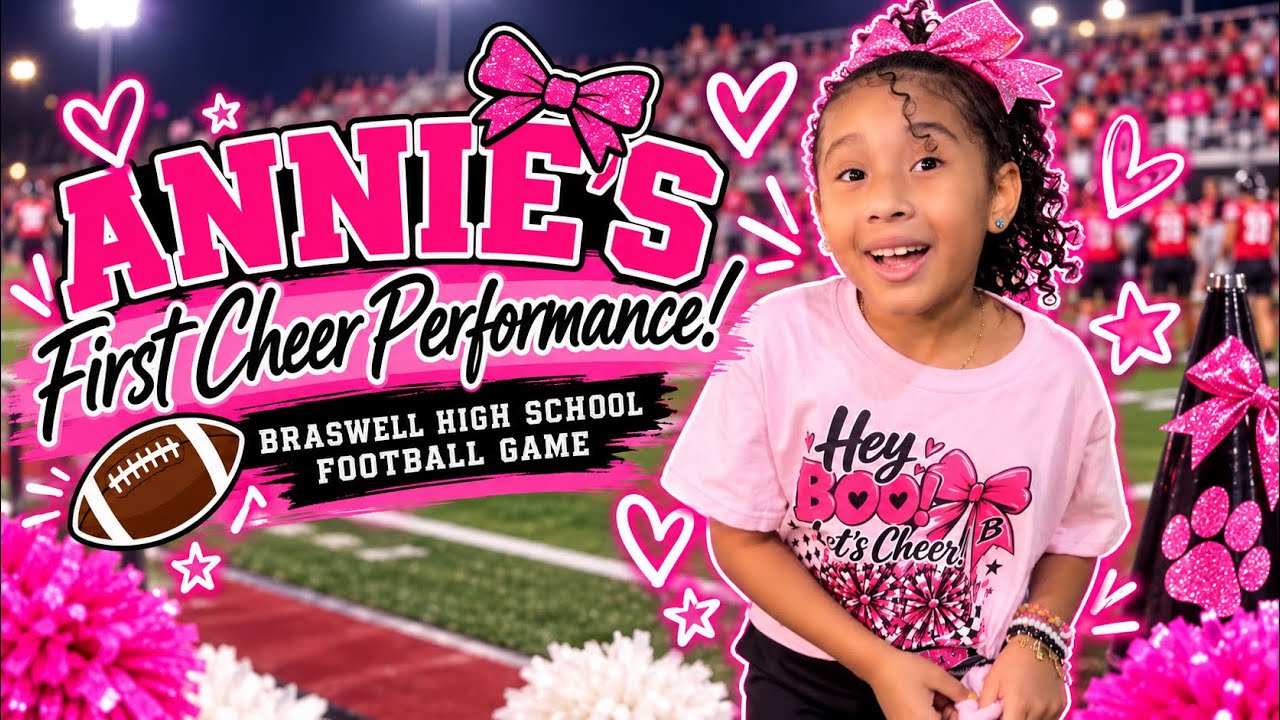 FAMILY VLOG 💕 | Annie’s First Cheer Performance at a High School ...