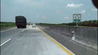 PERJALANAN LEWAT TOL TEBING - MEDAN - SUMATERA UTARA - MUSIC NO COPYRIGHT  - JALUR LINTAS SUMATERA