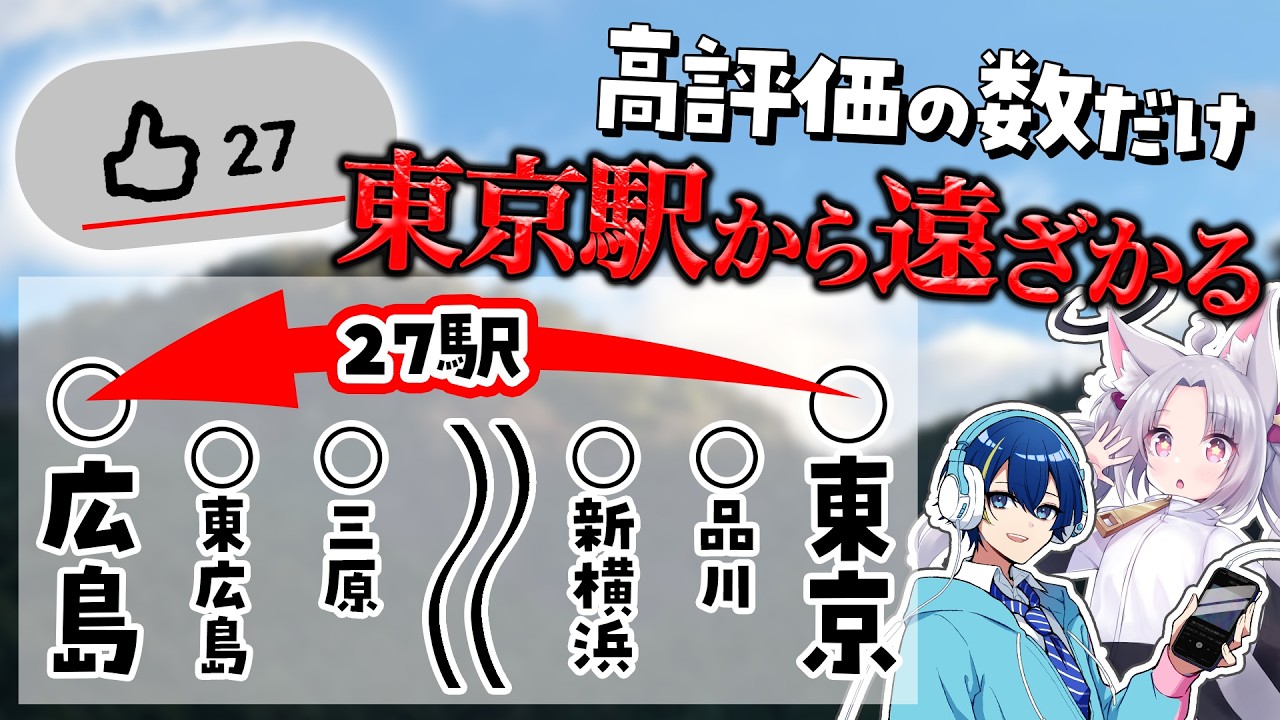 【このあと即出発】この配信の高評価の数だけ東京駅から離れた場所に行く新幹線旅