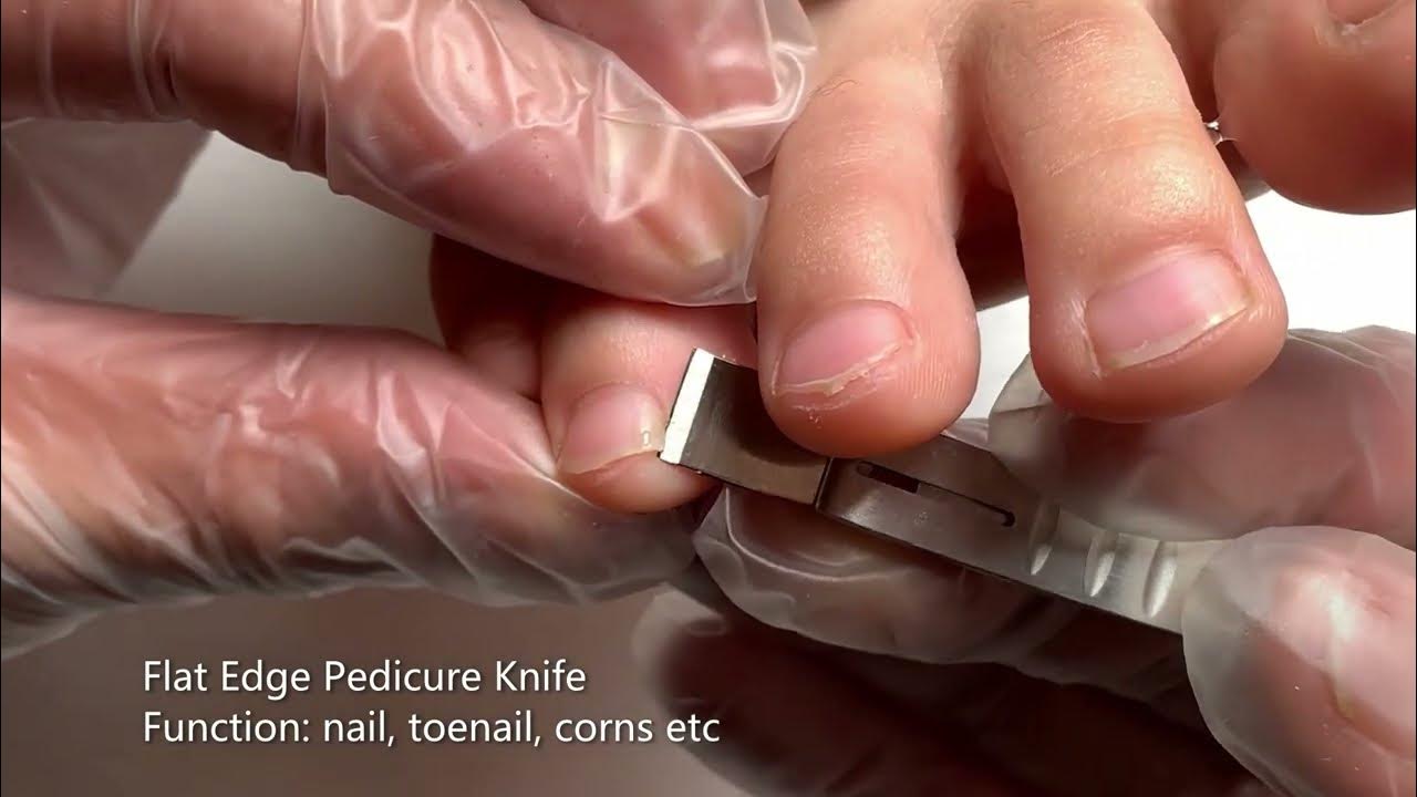 Pedicure Nail Tools Set Flat Edge Pedicure Knife Blade YouTube
