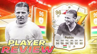 🤯96 GOLAZO ICON PUSKAS PLAYER REVIEW - EA FC 24 ULTIMATE TEAM