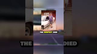 Police car flips a truck in a police chase! #shorts